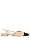 Raye Dorit Flat In 裸色 & 黑色