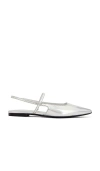 Raye Eva Flat In Silver