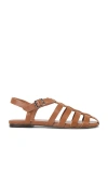 Raye Galia Fisherman Sandal In Cognac