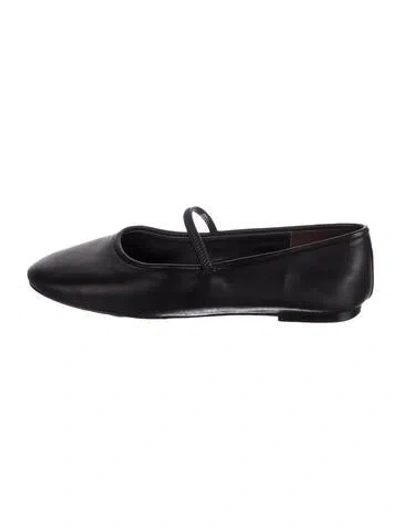 Pre-owned Raye Leather Ballet Flats In Black