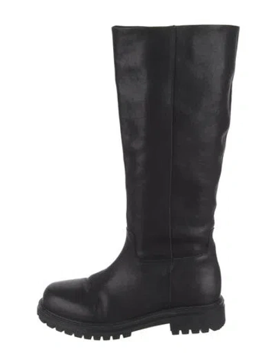 Pre-owned Raye Leather Boots In Black