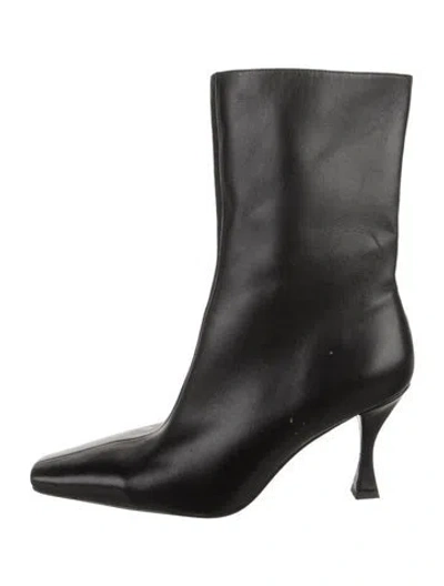 Pre-owned Raye Leather Boots In Black