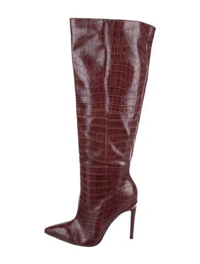 Pre-owned Raye Leather Boots In Brown