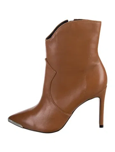 Pre-owned Raye Leather Boots In Brown