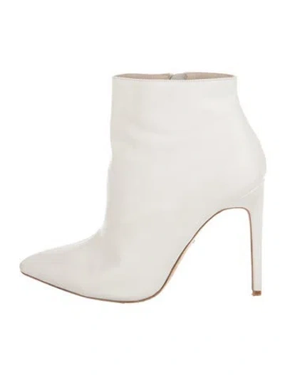 Pre-owned Raye Leather Boots In White