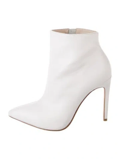 Pre-owned Raye Leather Boots In White