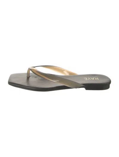 Pre-owned Raye Leather Flip Flops In Multicolor