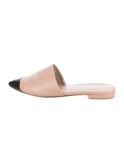 Pre-owned Raye Leather Mules In Pink