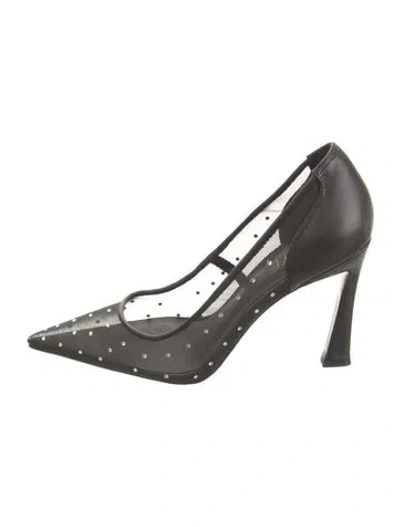 Pre-owned Raye Leather Polka Dot Print Pumps In Black