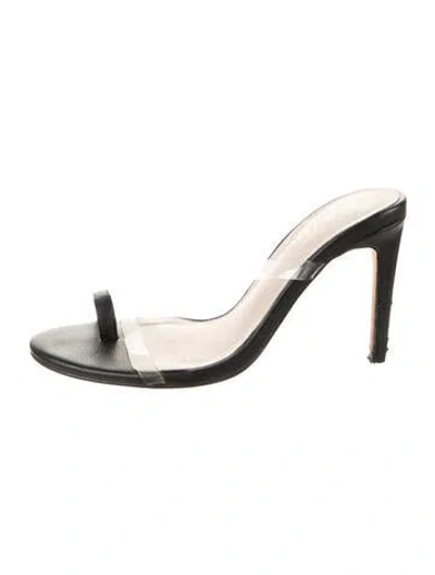 Pre-owned Raye Leather Sandals In Clear
