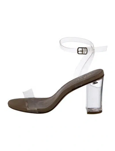 Pre-owned Raye Leather Sandals In Multi