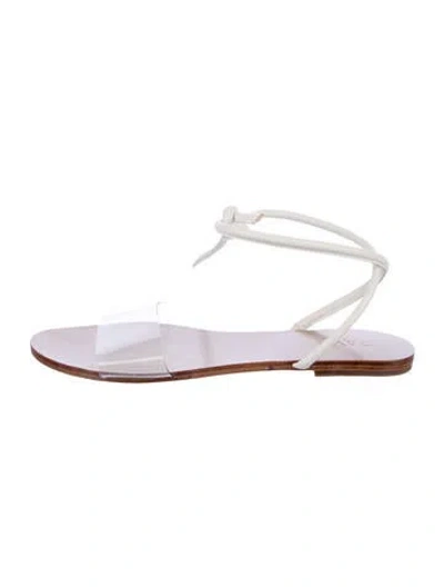 Pre-owned Raye Leather Sandals In Purple