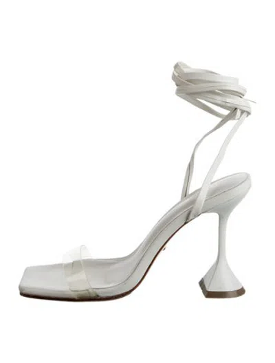 Pre-owned Raye Leather Sandals In White