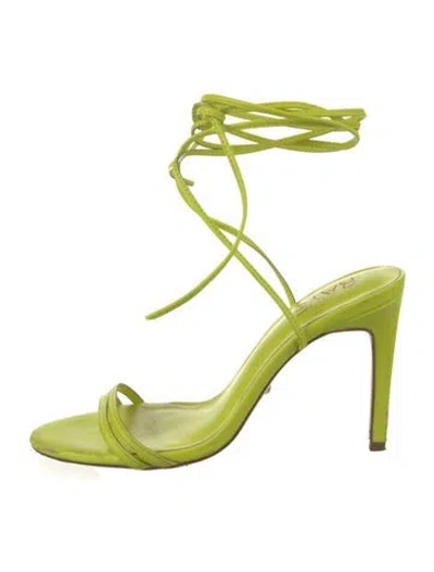 Pre-owned Raye Leather Sandals In Yellow