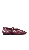 Raye Noam Flat In Burgundy