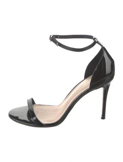 Pre-owned Raye Patent Leather Sandals In Black