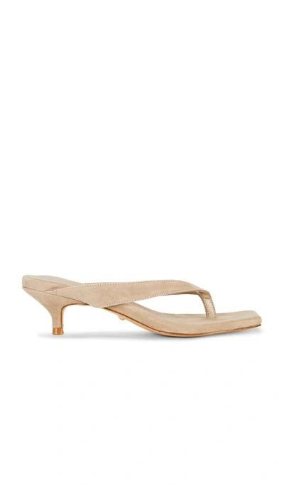 Raye Perla Kitten Heel In Light Tan Suede