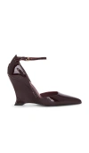 Raye Rivington Wedge In Burgundy