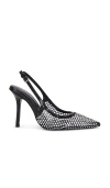 Raye Roma Slingback In Black Mesh Diamante