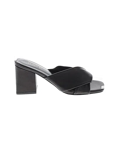 Pre-owned Raye Sandals In Black