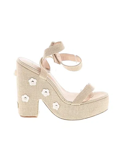 Pre-owned Raye Sandals In Brown