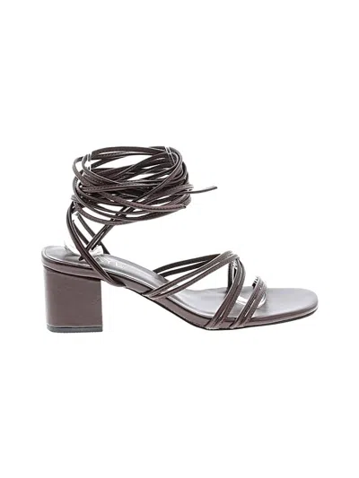 Pre-owned Raye Sandals In Brown