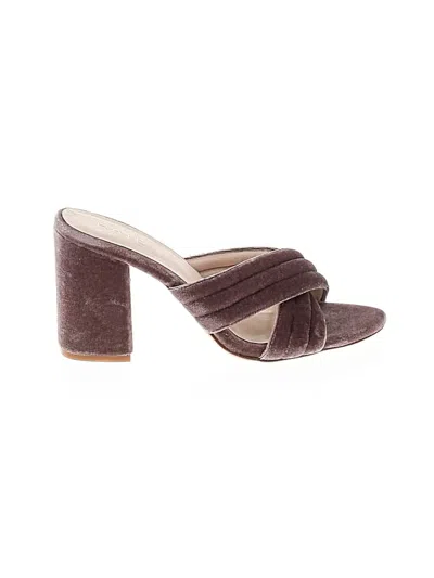 Pre-owned Raye Sandals In Burgundy