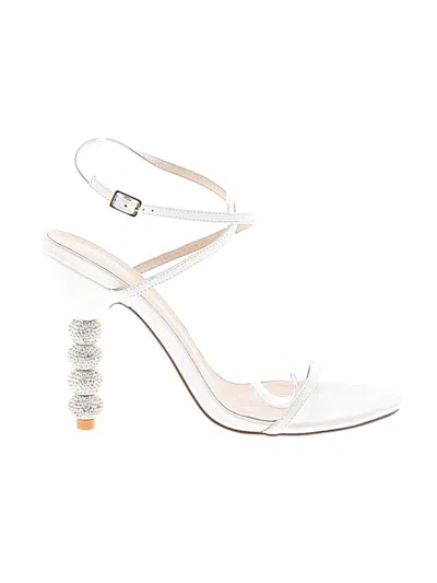 Pre-owned Raye Sandals In White