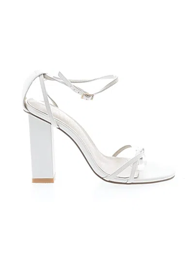 Pre-owned Raye Sandals In White
