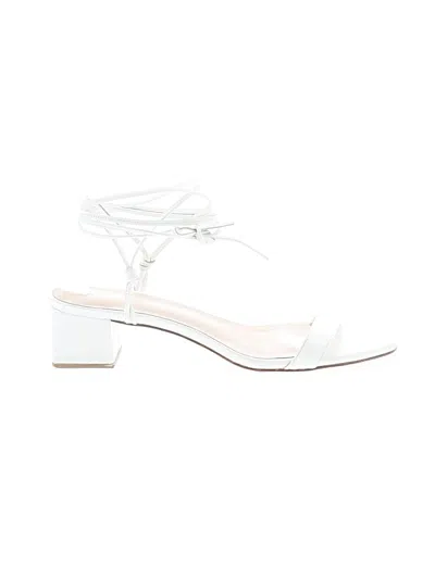 Pre-owned Raye Sandals In White
