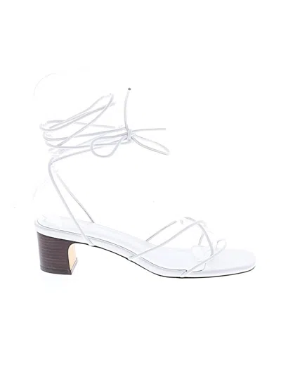 Pre-owned Raye Sandals In White