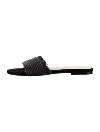 Pre-owned Raye Slides In Black