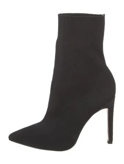Pre-owned Raye Sock Boots In Black