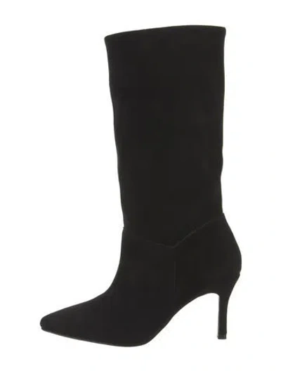 Pre-owned Raye Suede Boots In Black