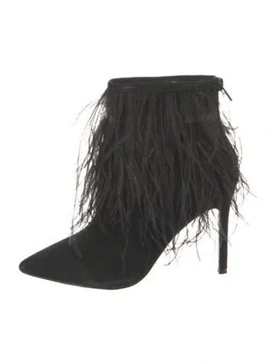 Pre-owned Raye Suede Boots In Black