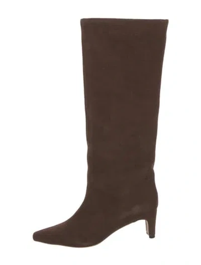 Pre-owned Raye Suede Boots In Brown