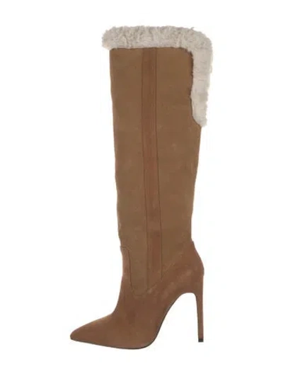 Pre-owned Raye Suede Boots In Brown