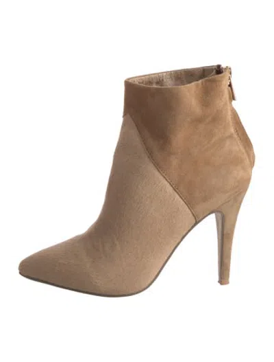 Pre-owned Raye Suede Boots In Neutrals