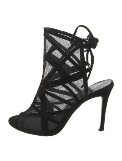 Pre-owned Raye Suede Pumps In Black