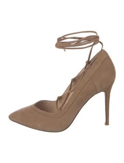 Pre-owned Raye Suede Pumps In Brown