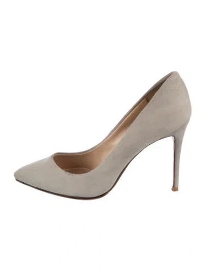 Pre-owned Raye Suede Pumps In Grey