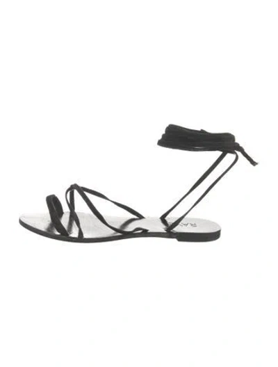 Pre-owned Raye Suede Sandals In Black