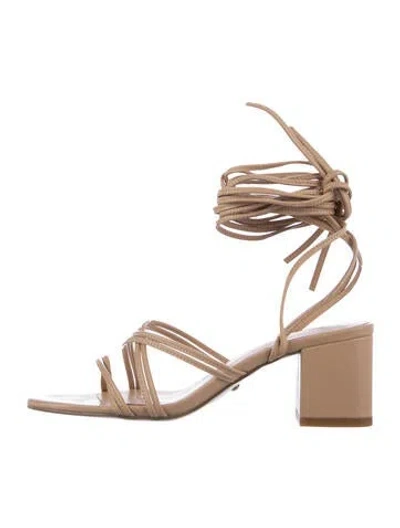 Pre-owned Raye Suede Sandals W/ Tags In Neutrals