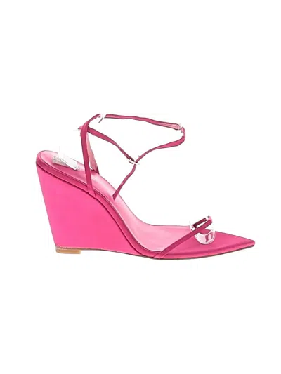 Pre-owned Raye Wedges In Pink