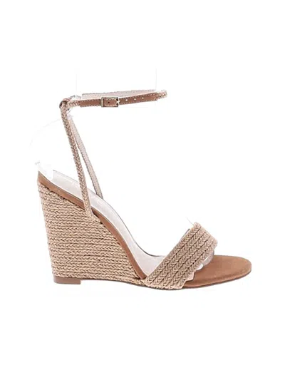Pre-owned Raye Wedges In Tan