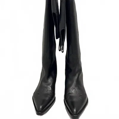 Raye Women's Denisse Pointed Toe Knee High Boot In Black