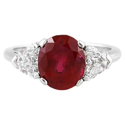 Pre-owned Raymond C. Yard Vintage 1960s Raymond Yard 4.63 Carat Ruby Ring In Multi