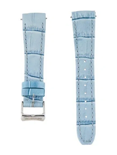 Pre-owned Raymond Weil 18mm Watch Strap. In Blue