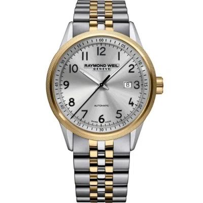 Pre-owned Raymond Weil 2734-stp-05650 Men's Freelancer Silver-tone Dial Automatic Watch