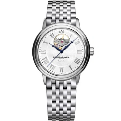 Pre-owned Raymond Weil 2827-st-00308 Men's Maestro White Dial Automatic Watch